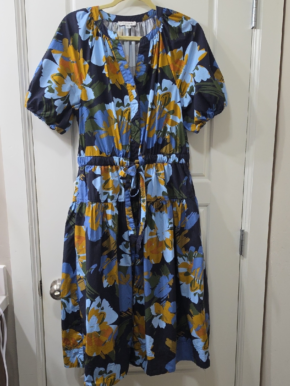 Free Assembly Cotton Cottagecore Floral Midi Dress Medium